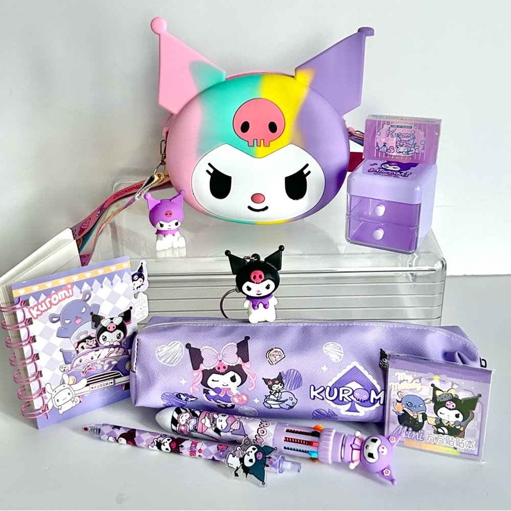 💜(KUR305) Kuromi Adorable 10-Piece Mini Purse Bundle! - Picture 9 of 9